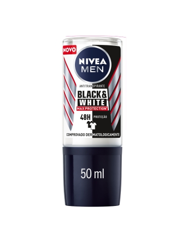 Nivea Desodorizante Roll-on Men Invisible for Black and White Max Protection 50ml