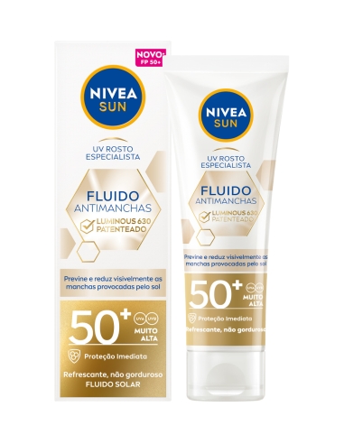 Nivea Sun Protetor UV Rosto Luminous Spot Control SPF50 40ml