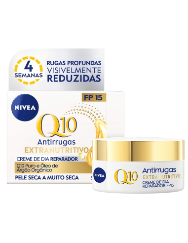 Nivea Q10 Power Extra Nutritivo Creme Rosto Dia Pele Extra Seca 50ml