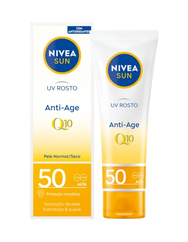 Nivea Sun Protetor UV Rosto Anti-age and Anti-Pigments SPF50 50ml