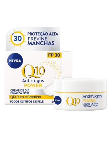 Nivea Q10 Power Antirrugas Creme Rosto Dia Tripla Defesa SPF30 50ml