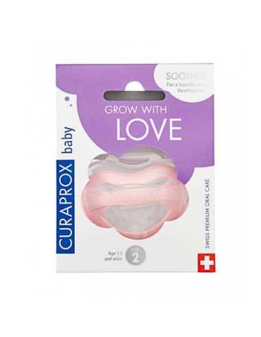 Curaprox Baby Chupeta Silicone Rosa Tamanho 2