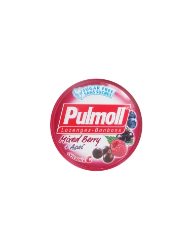 Pulmoll Pastilhas De Frutos Silvestres, Açai e Vitamina C Sem Açúcar 45g