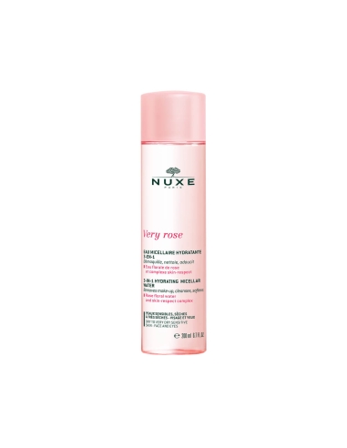 Nuxe Very Rose Água Micelar Hidratante 3 em 1 Peles Sensíveis Secas a Muito Secas 200ml