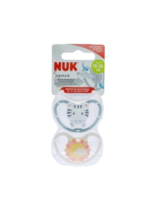 NUK Space Chupeta Silicone 18-36M x2 2