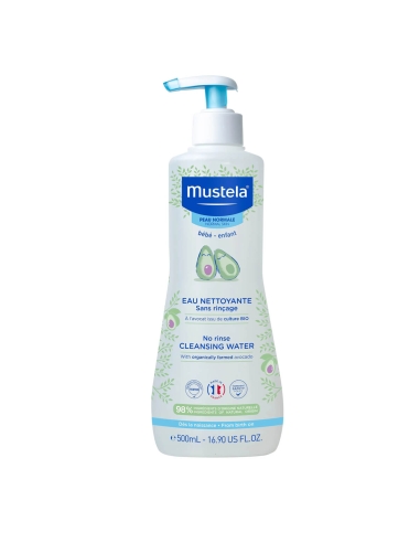 Mustela Água de Limpeza Sem Enxaguamento 500ml