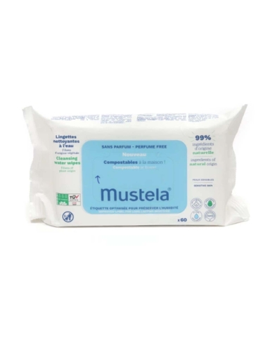 Mustela Toalhitas Limpeza 0% Perfume 60 Unidades