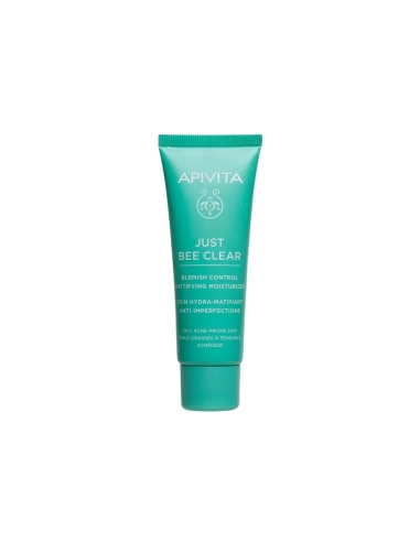 Apivita Just Bee Clear Cuidado Matificante Anti Imperfeições 40ml