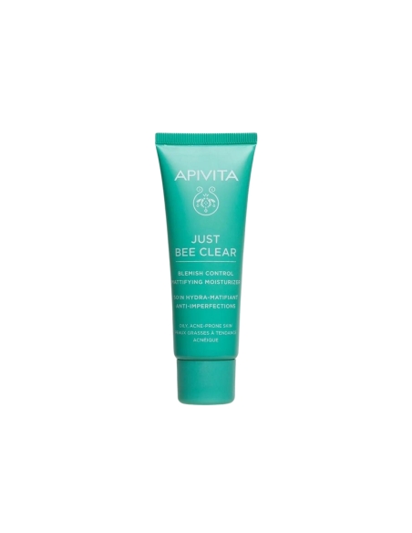 Apivita Just Bee Clear Cuidado Matificante Anti Imperfeições 40ml