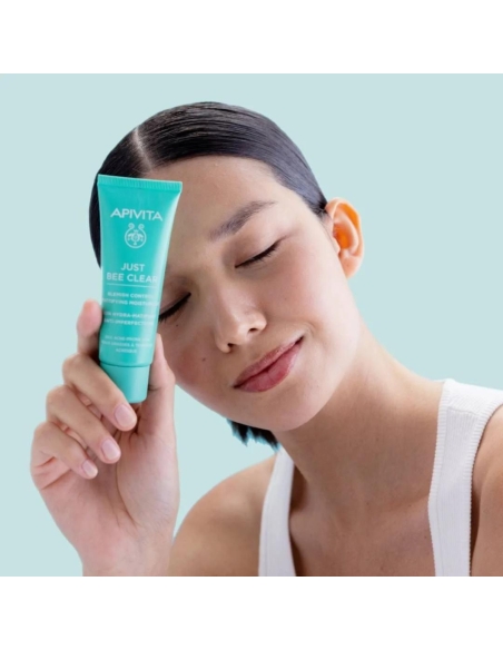 Apivita Just Bee Clear Cuidado Matificante Anti Imperfeições 40ml
