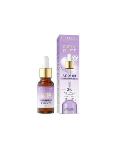 Eveline Cosmetics Super Duet Sérum Reparador com Retinol 18ml