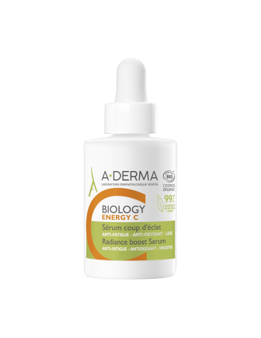 A-Derma Biology Energy C Sérum Intensificador de Luminosidade 30ml