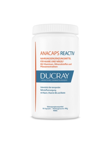 Ducray Anacaps Reactiv Suplemento Alimentar 90 Cápsulas