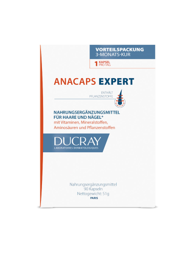 Ducray Anacaps Expert Suplemento Alimentar 90 Cápsulas