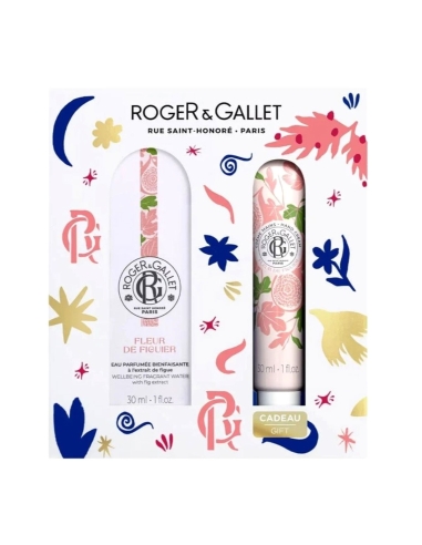 Roger Gallet Pack Fleur Figuier Água Perfumada 30ml e Creme Mãos 30ml Oferta