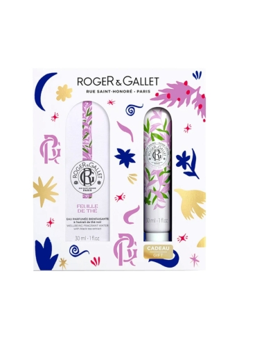 Roger Gallet Pack Feuille Thé Água Perfumada 30ml e Creme Mãos 30ml Oferta