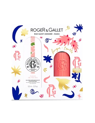 Roger Gallet Pack Fleur de Figuier Água Perfumada 100ml e Vela Perfumada Oferta