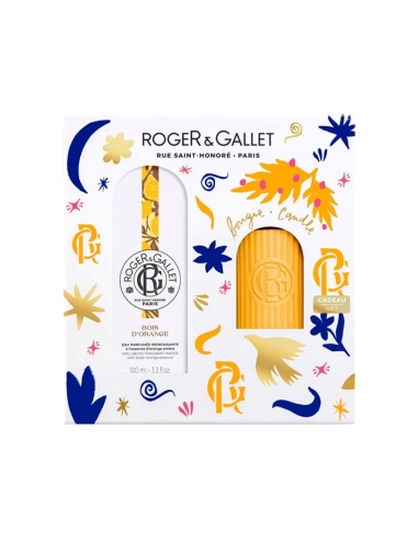 Roger Gallet Pack Bois DOrange Água Perfumada 100ml e Vela Perfumada Oferta