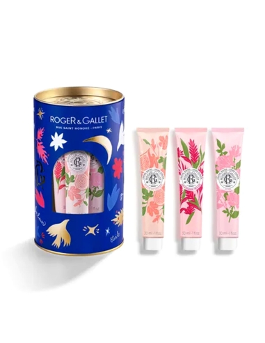 Roger Gallet Pack Rose 3 Cremes Mãos 30ml Mix