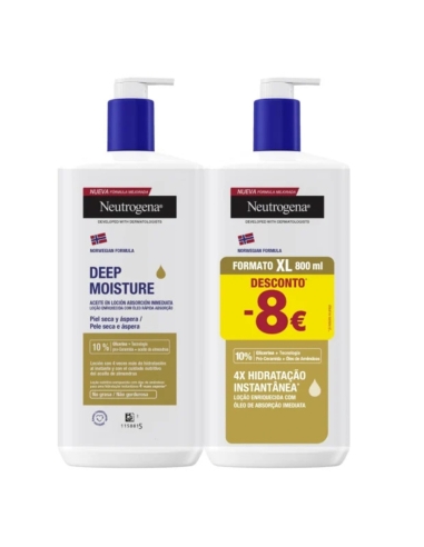 Neutrogena Pack Hidratação Profunda Óleo em Loção 2x400ml