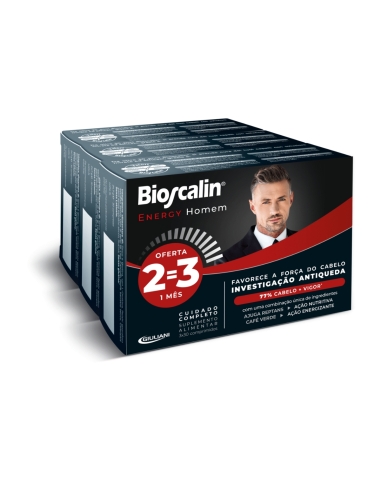 Bioscalin Energy Homem Suplemento Alimentar 3x30 Comprimidos