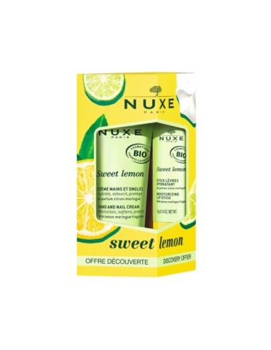 Nuxe Coffret Sweet Lemon Creme de Mãos e Stick Labial