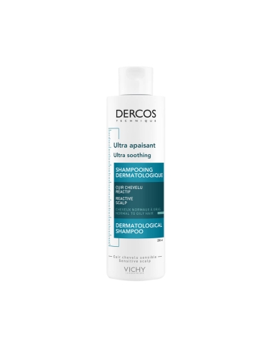 Dercos Champô Ultra-Apaziguante Cabelo Normal a Oleoso 200ml