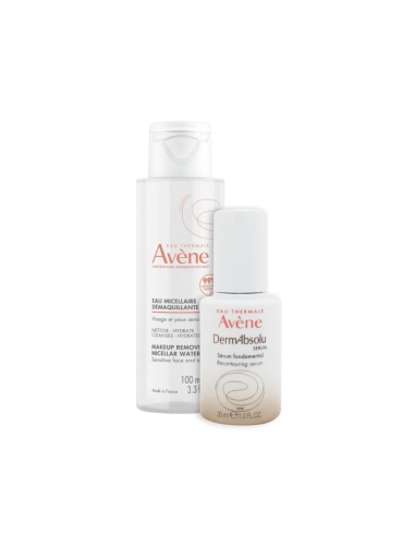 Avène Dermabsolu Sérum Essencial 30ml e Água Micelar Desmaquilhante 100ml