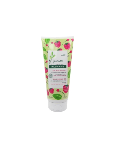 Klorane Petit Junior Gel Duche Corpo e Cabelo Framboesa 200ml