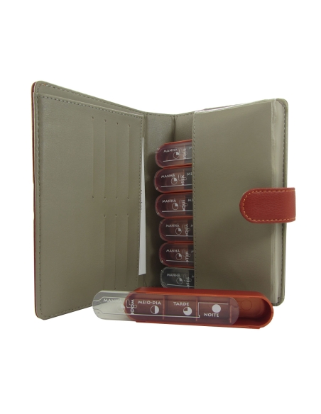 Pilbox Smart Dispensador de Comprimidos 7 Módulos com Bolsa