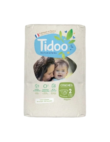 Tidoo Fraldas Recém-Nascido 2S (3-6Kg) 58 unidades