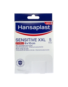 Hansaplast Sensitive XXL Sterile 8x10cm 5 unidades