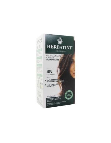 Herbatint Gel Colorante Capilar Permanente 4N Castanho 150ml