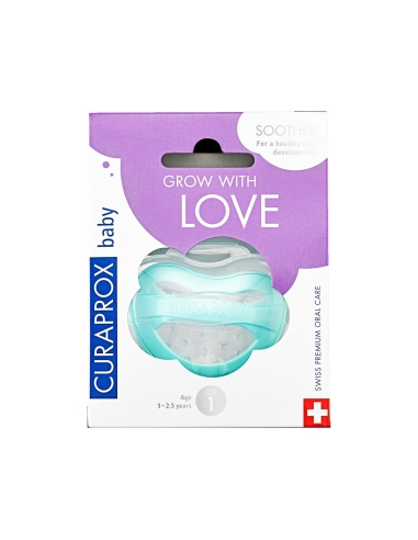 Curaprox Baby Chupeta Silicone Turquesa Tamanho 1