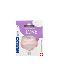 Curaprox Baby Chupeta Silicone Rosa Tamanho 0