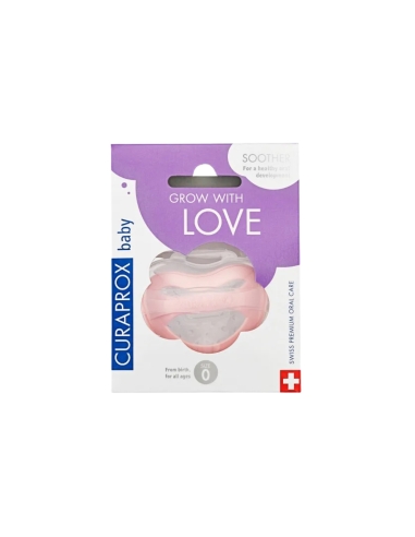 Curaprox Baby Chupeta Silicone Rosa Tamanho 0