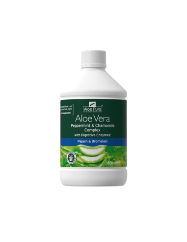 Aloe Pura Aloe Vera Complex Hortelã Pimenta e Camomila com Enzimas Digestivas 500ml