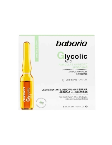 Babaria Ampolas Glycolic Acid 5 x 2ml