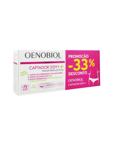 Oenobiol Captador 3 em 1+ 60 cápsulas x 2