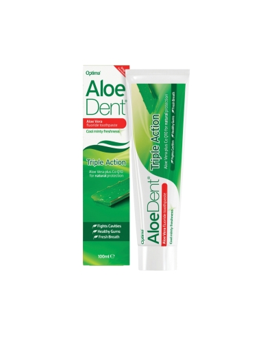 AloeDent Pasta Dentrifica Tripla Ação com Flúor 100ml