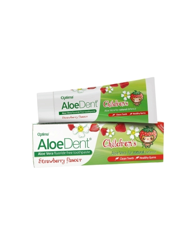 AloeDent Pasta Dentrifica para Crianças Sabor a Morango 50ml