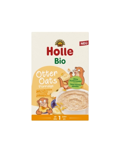 Holle Bio Papa de Aveia Integral com Banana, Ameixa e Maçã 200g