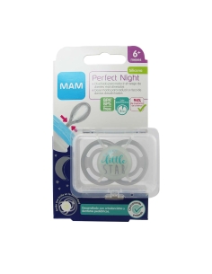 Mam Perfect Night Silicone 6 meses Cinzento 1 Unidade