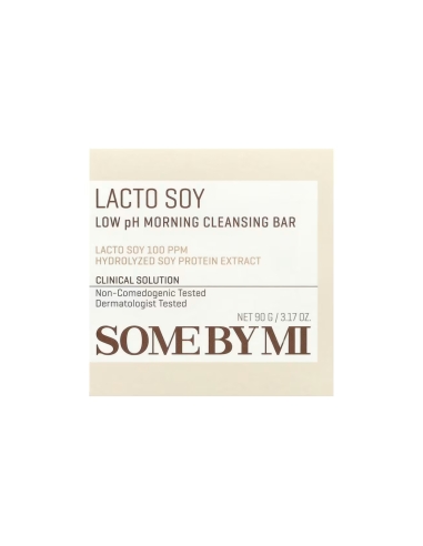 Some By Mi Lacto Soy Low pH Morning Cleansing Bar Sabão Facial 90g