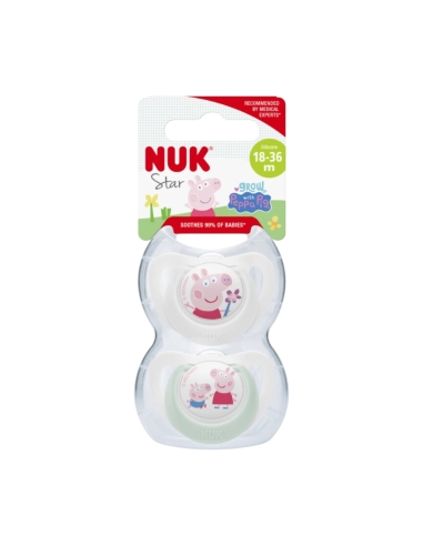 Nuk Star Peppa Pig Chupeta 18-36m 2uns