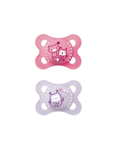 MAM Chupeta Original Silicone Rosa 2-6M 2uni