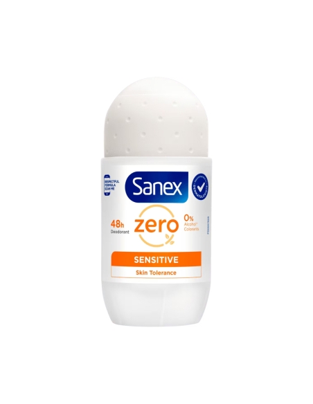 Sanex Zero% Desodorizante Roll-On Pele Sensível 50ml