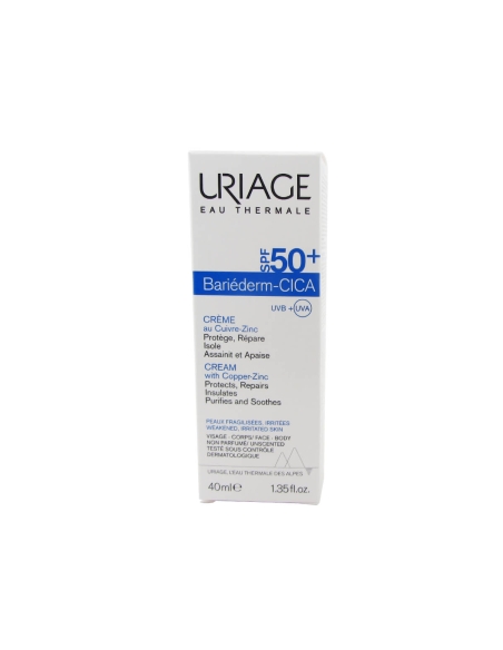 Uriage Bariéderm-CICA Creme com Cu-Zn 50+ 40ml