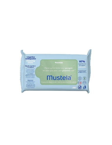 Mustela Toalhetes de Limpeza Bio 60 Unidades