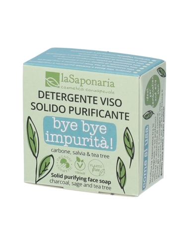 laSaponaria Bye Bye Impurities Sabonete Facial Purificante 70g